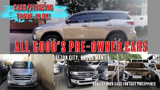 Quality Used cars for sale Philippines  Bilihan ng mga SUVs Van Pickup All Goods Dito sa QC [upl. by Lali755]