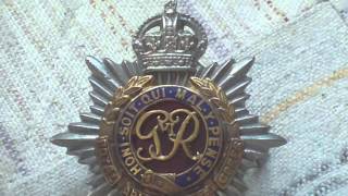 WORLD WAR TWO RASC ROYAL ARMY SERVICE CORPS OFFICER CAP AND COLLAR BADGES [upl. by Erik588]