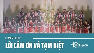 Lời cảm ơn và tạm biệt  Lumen Choir  Đà Lạt [upl. by Rayshell810]