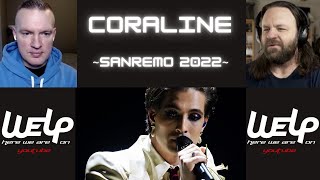 Måneskin  Coraline Sanremo 2022  REACTION [upl. by Lana575]