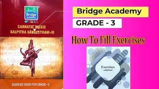 Carnatic Music grade 3 Exercises  music exam  syllabus  Bridge academy  music learn  trending [upl. by Dnaletak]