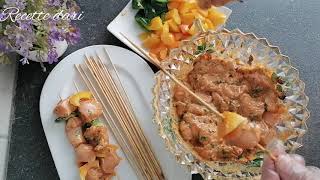 Brochettes de poulet👌extra bon avec une marinade très savoureux [upl. by Nossah]