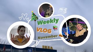 Weekly VLOG 🤍  November 2022 🍂 • Jahreshighlight 📚 • Weihnachtsmarkt 🎄• IkeaHaul 😍🤓  MARW [upl. by Rekrap]