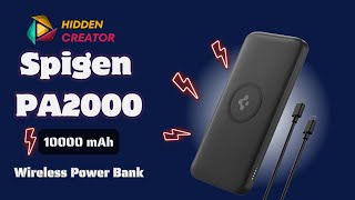 Spigen Wireless Power Bank  10000 mAh PA2000  Best Wireless Power Bank under 1600 Hidden Creator [upl. by Rudelson]