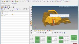 Shell mesh quality  checking editing with HyperMesh [upl. by Eiznekcam422]