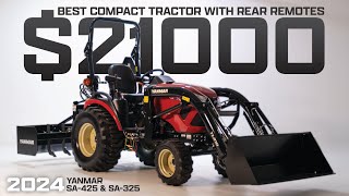 Best Compact Tractor Under 30hp  2024 YANMAR SA425  With Standard Rear Remotes [upl. by Ecienaj]