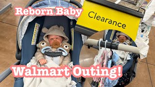 Everything On Clearance Reborn Baby Walmart Outing With Honey [upl. by Krisha623]