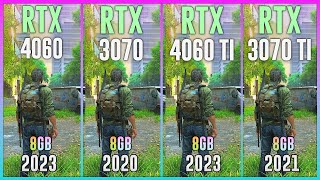 RTX 4060 vs RTX 3070 vs RTX 4060 TI vs RTX 3070 TI  Test in 15 Games [upl. by Issor]