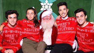 CHRISTMAS WISH COME TRUE MEETING SANTA ft Dolan Twins amp James Charles [upl. by Qerat]