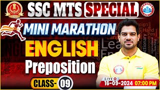 SSC MTS English Classes 2024  Preposition in English SSC MTS  MTS English By Sanjeev Sir [upl. by Rabelais]