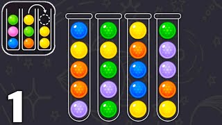 Color Ball Sort  Sorting Puzzle Game  Gameplay Walkthrough Part 1 All Levels 125 Android amp iOS [upl. by Holey]