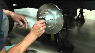 Asian Bass Guy UFP DB42 Trailer brakes hub disc pads install [upl. by Yzmar]