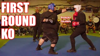 400 lb Boxer Gets Knocked Out By Old Man [upl. by Harrus211]