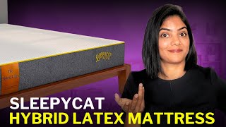 Best Orthopaedic mattress for back and neck pain  Sleepycat Hybrid Latex Mattress Demo and Review [upl. by Ilahsiav]