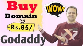 Godaddy Cheap Domain name🔥Godaddy domain name promo code or coupon code Hindi [upl. by Menides]