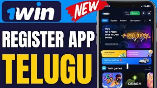 How To Register 1win App In Telugu 2024 [upl. by Inahs77]