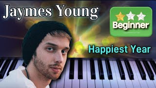 Happiest Year  Piano Tutorial  Jaymes Young [upl. by Ydac425]