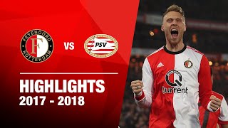 Highlights  Feyenoord  PSV  Kwartfinale KNVB Beker 20172018 [upl. by Ajak]