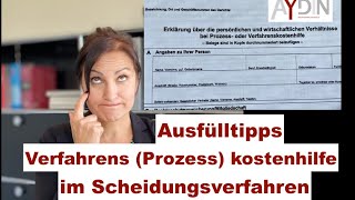 Prozesskostenhilfe  Formular  Ausfülltipps [upl. by Brittney]