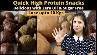 5 Quick High Protein Indian Snack  No Oil amp No Sugar  Easy to Store  Ready to Eat for Weight Loss [upl. by Shieh231]