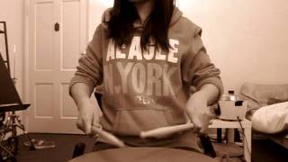 Solo No58 （Charley Wilcoxon  AllAmerican Drummer 150 Rudimental Solos） [upl. by Roxi]