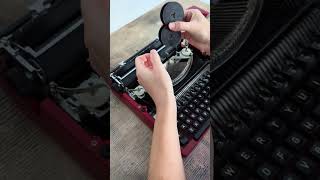 Tonys Typewriters  changing ribbon on manual and portable typewriter [upl. by Havelock]