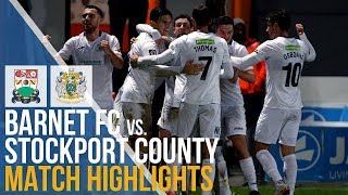 Barnet FC Vs Stockport County  Match Highlights  16112019 [upl. by Aisel]