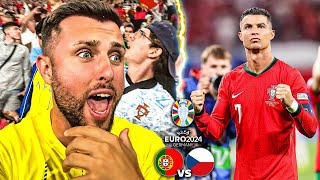 AM STAT LÂNGĂ CRISTIANO RONALDO LA PRIMUL MECI AL PORTUGALIEI DE LA EURO 2024 VS CEHIA [upl. by Ebanreb]