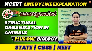 Plus One  Biology  Structural Organisation in Animals  NCERT Line by Line  CBSE NEET STATE [upl. by Marinelli289]