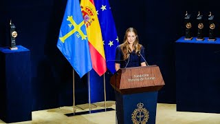 Speech by HRH the Princess of Asturias during the 2023 Princess of Asturias Awards ceremony [upl. by Hertha467]