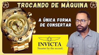 Invicta Reserve Como trocar a máquina que é blindada ETA G10211212 Ezequias Relojoeiro [upl. by Voe]