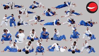 Katame Waza  Grappling Techniques  32 Holds StranglesChokes and Armlocks [upl. by Aisatan845]