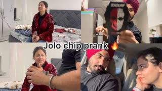 Jolo chip prank 🌶️ on gurneet  prank on wife  mr mrs pawar [upl. by Milon340]