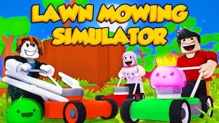 LAWN MOWING SIMULATOR ROBLOX [upl. by Dreda]