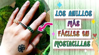 🥰TUTORIAL  Los ANILLOS MÁS FÁCILES y BÁSICOS en MOSTACILLAS PASO a PASO [upl. by Stearns]