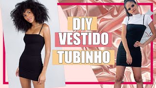 DIY VESTIDO TUBINHO BASÍCO  SUPER FACÍL [upl. by Newbold]