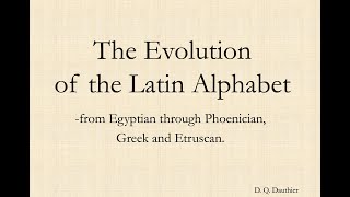 The Evolution of the Latin Alphabet [upl. by Ardell]