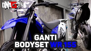 WR 155R SUPERMOTO GANTI BODYSET GORDON amp Velg 450 Inc GANTENG PARAH  Modifikasi wr155 supermoto [upl. by Letnuahs]