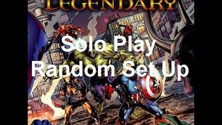 Marvel Legendary Solo Play Random Set Up [upl. by Erdei998]