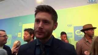 Jensen Ackles TVFanatic Interview at CW Upfronts 2014 [upl. by Larrad]