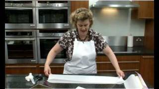 How to line a square cake tin [upl. by Fortunia]