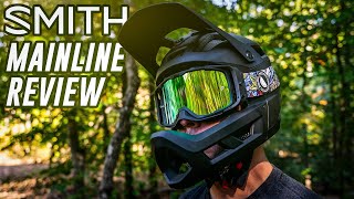 SMITH MAINLINE REVIEW  All day full face helmet for enduro mountain biking rides [upl. by Brasca]