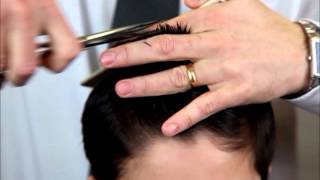 Cutting Hair With Barber Shears  Layering Hair With Barber Shears  Greg Zorian [upl. by Ott]