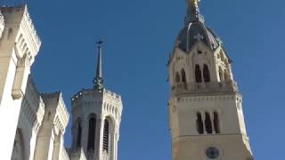 La basilique de Fourvière à la fin de la messe de limmaculée Conception  8 Décembre 2016 [upl. by Loydie]