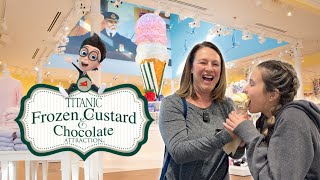 NEW Titanic Frozen Custard amp Chocolate Attraction Sneak Peek  Pigeon Forge Tennessee [upl. by Dogs]