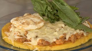 Polenpizza  aprenda a fazer a receita de pizza com polenta [upl. by Arbed]