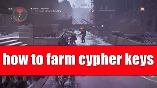 How to Farm Cypher Key Fragments Quickly  Amhersts Apartment  The Division  Guide  Tutorial [upl. by Mckay90]