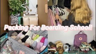 PACK WITH ME FOR BOARDING SCHOOL VLOG  moving to school [upl. by Einnaf229]