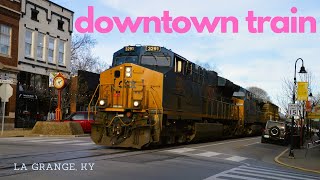 Trains in the Middle of Downtown  La Grange KY  2024 Trip Part 1 [upl. by Mcarthur41]