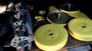 1950s Reel Mower Restoration part 2 electrolisys and painting [upl. by Faso]